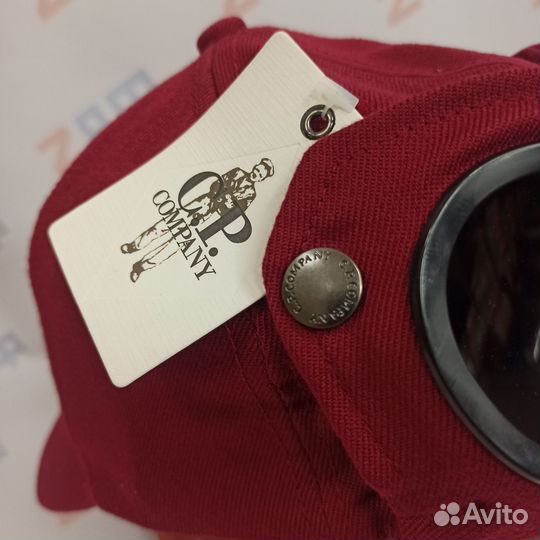 Кепка с очками C.P. Company 11115, бордовая CP