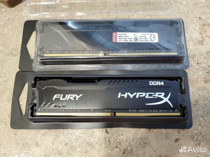 Оперативная память Kingston Hyper ddr4 2x16gb 2666