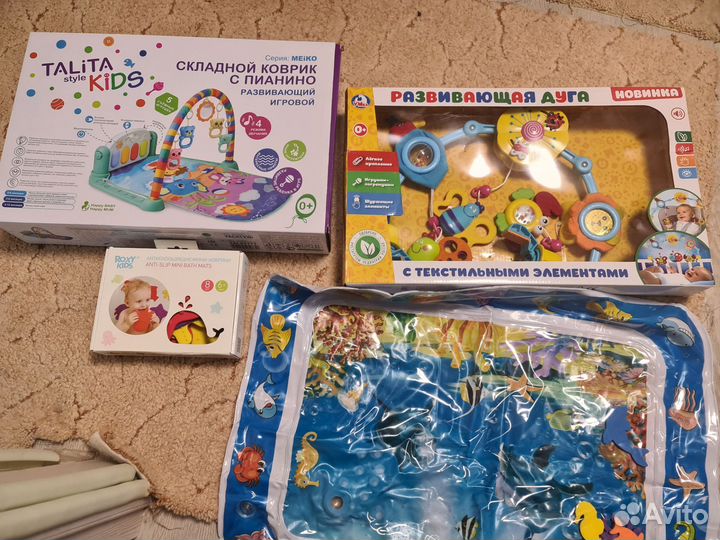 Развивающие игрушки коврик с пианино, дуга