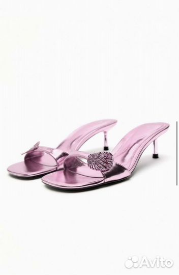 Босоножки мюли zara 37