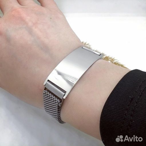 Металлический браслет на магнитном замочке