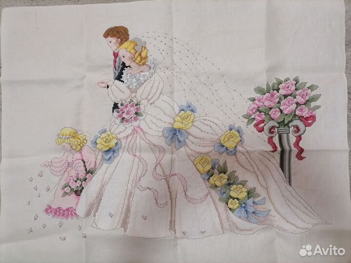 Картина вышитая крестом ручная работа
