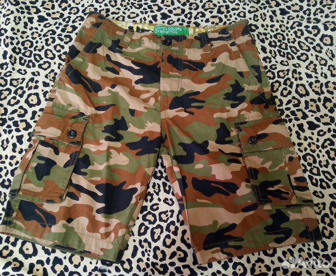 Шорты United colors of Benetton Хаки