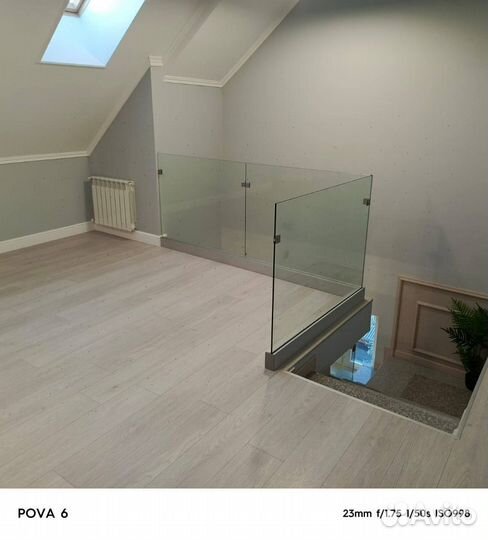 Перила для лестницы стеклянные ограждения