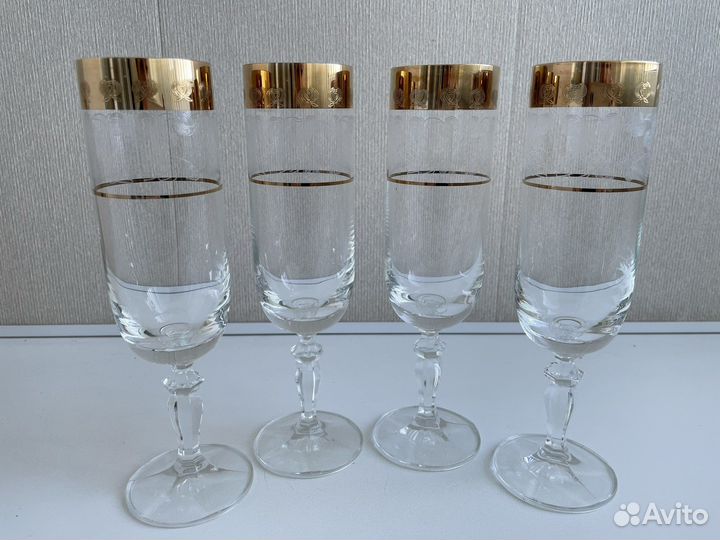 Бокалы Чехия 4 шт