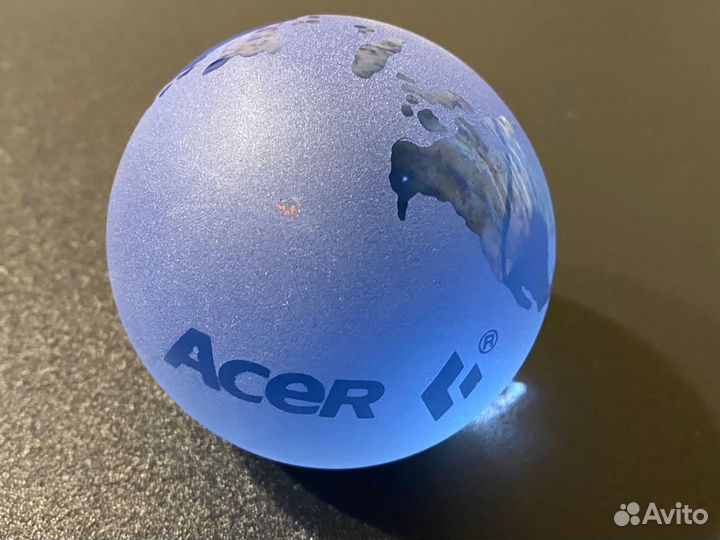 Стеклянный глобус. acer. Диаметр 6 см