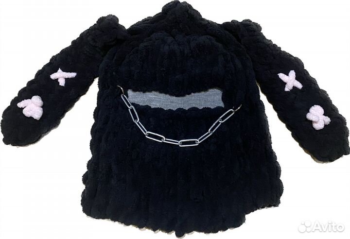 Балаклава вязаная с ушками