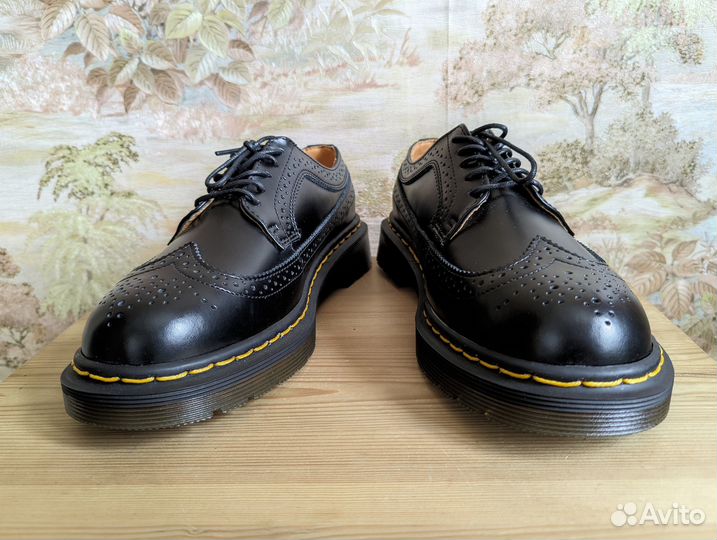 Ботинки Dr. Martens 3989 Brogue в чёрном цвете