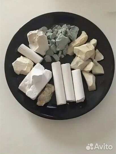 Пищевой, природный мел и глина