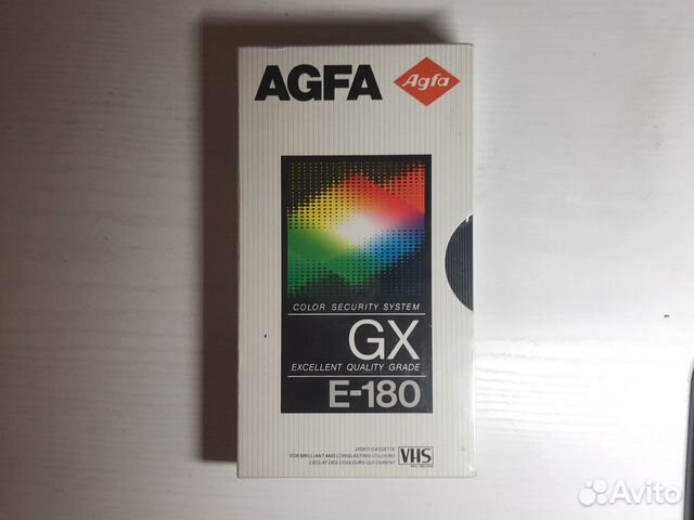 Видеокассета новая VHS agfa GX E-180