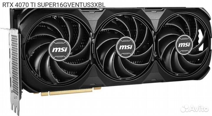 RTX 4070 TI super16gventus3XBL, Видеокарта MSI nvidi