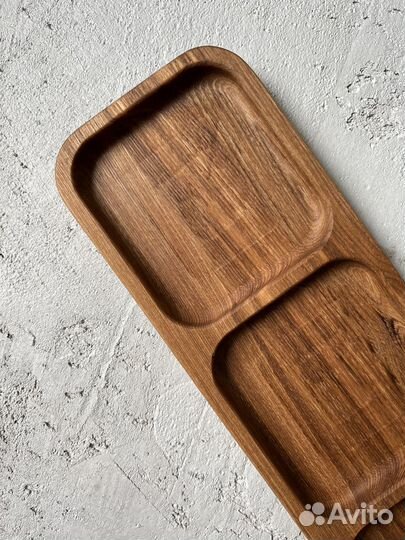 Поднос сервировочный деревянный