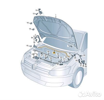 Уплотнительная резинка Volkswagen Polo CWV790487