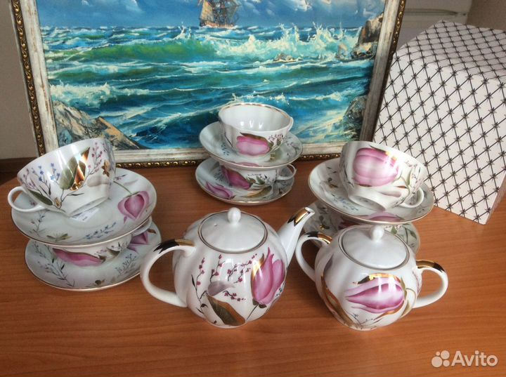 Чайный сервиз лфз ифз Розовый тюльпан