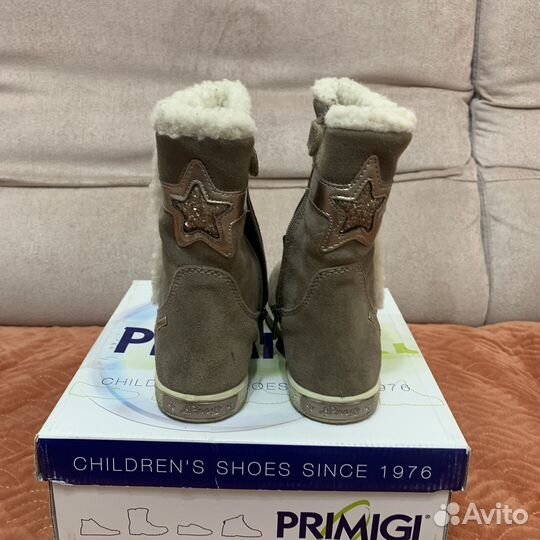 Сапоги из натуральной замши для девочки