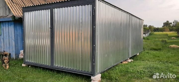 Гараж Хозблок из профлиста