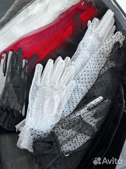 Перчатки женские сетка кружево