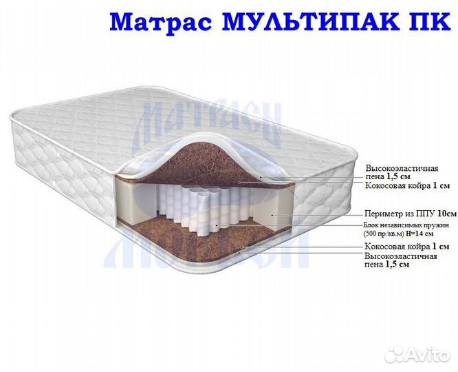 Матрас ортопедический 160х200, (Мультипак пк)