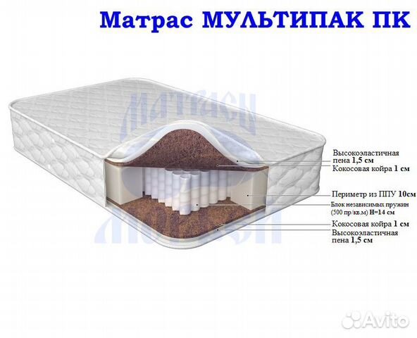 Матрас ортопедический 160х200, (Мультипак пк)