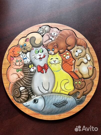 Деревянный пазл головоломка