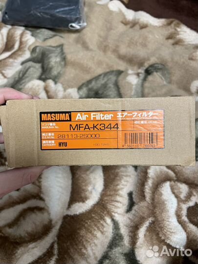 Фильтр воздушный masuma, MFA-K344
