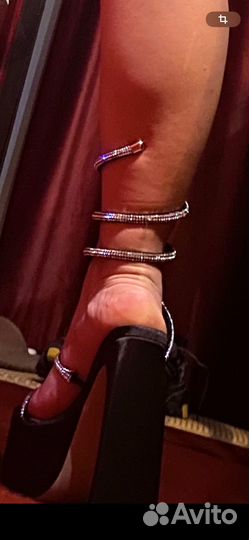 Босоножки туфли на толстом каблуке вечерние 36