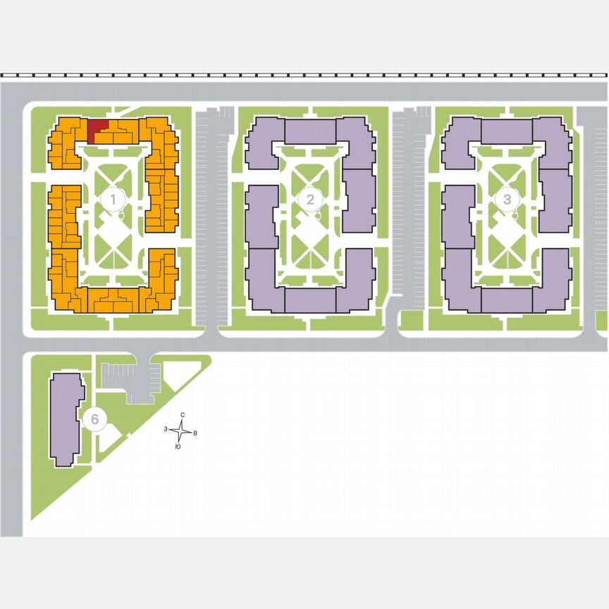 3-к. квартира, 77,7 м², 3/4 эт.