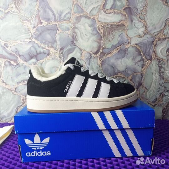 Кроссовки adidas campus 00 с мехом