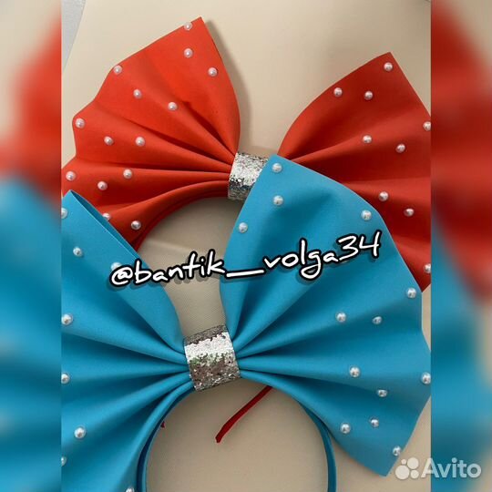 Ободок с бантом