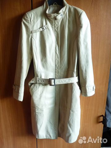 Плащ кожаный