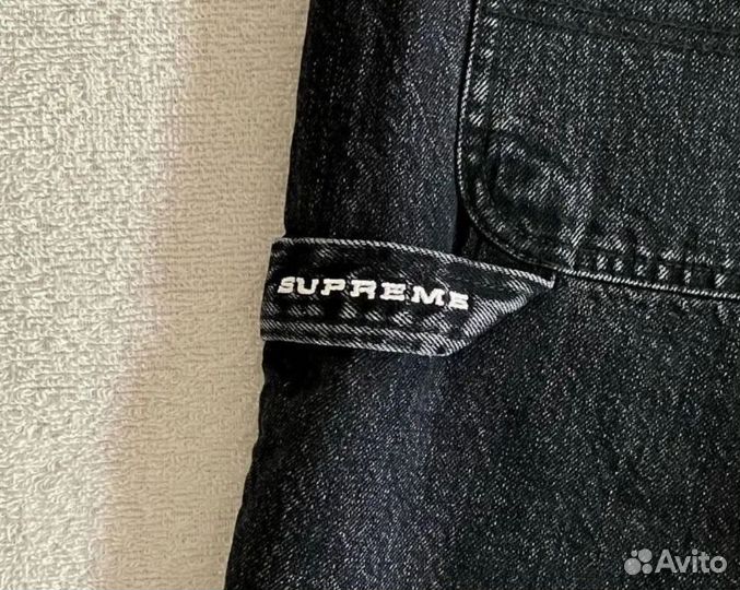 Джинсовые Шорты Supreme x Nike широкие, Хит