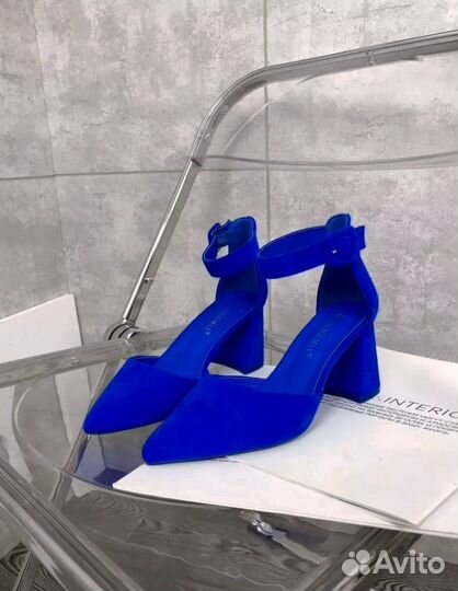 Босоножки туфли новые женские синие 40