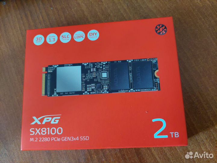 Новый SSD M.2 adata XPG SX8100 2TB