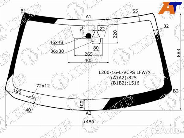 Стекло лобовое fiat fullback