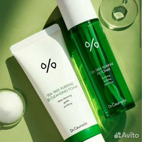 Набор Dr.Ceuracle Tea tree purifine пенка+тонер