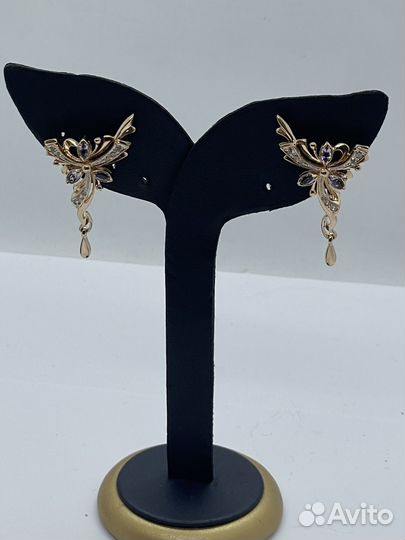 Золотые серьги 585 пробы