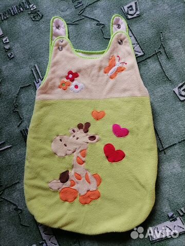 Плед детский плюшевый, конверт в подарок