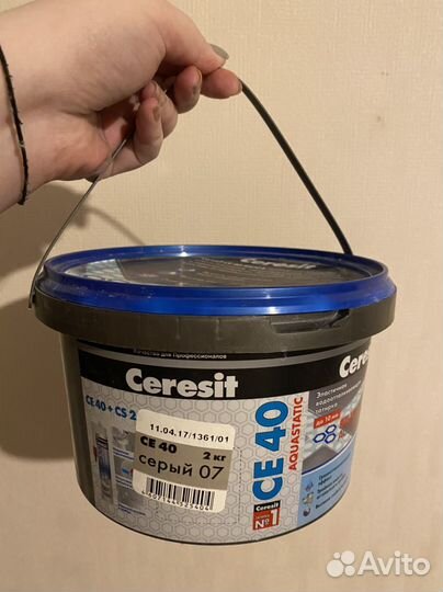 Затирка ceresit ce 40 silica (07 серая)