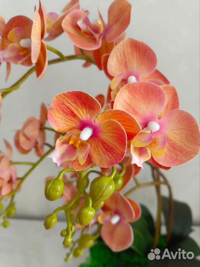 Орхидея искусственная в горшке
