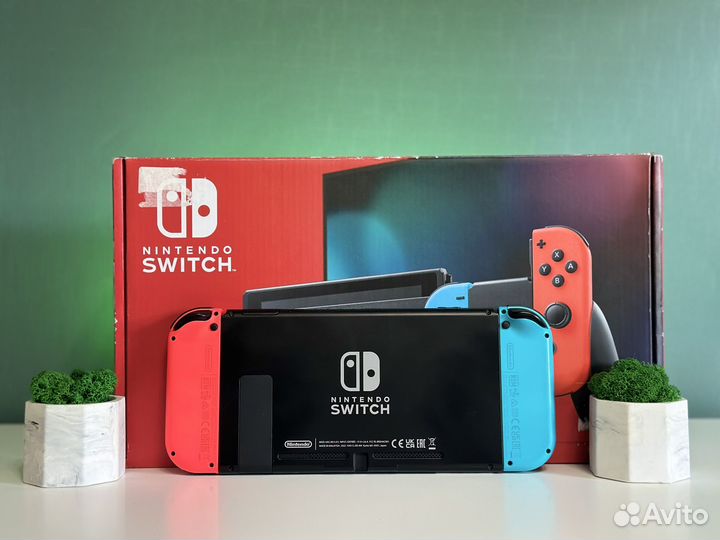 Прошитый Nintendo Switch 2rev (Чип/Игры/256gb)