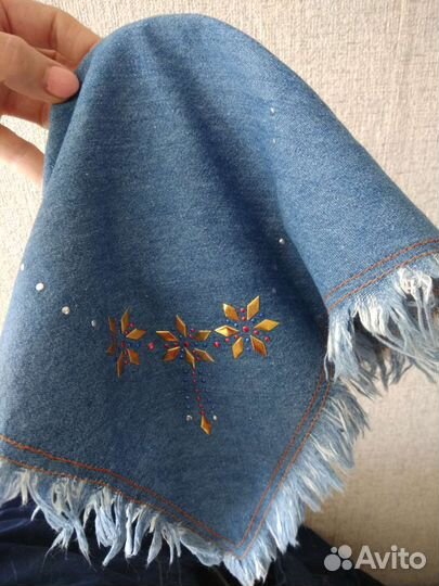 Хлопковая косынка-ободок