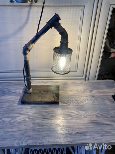Лампа настольная лофт