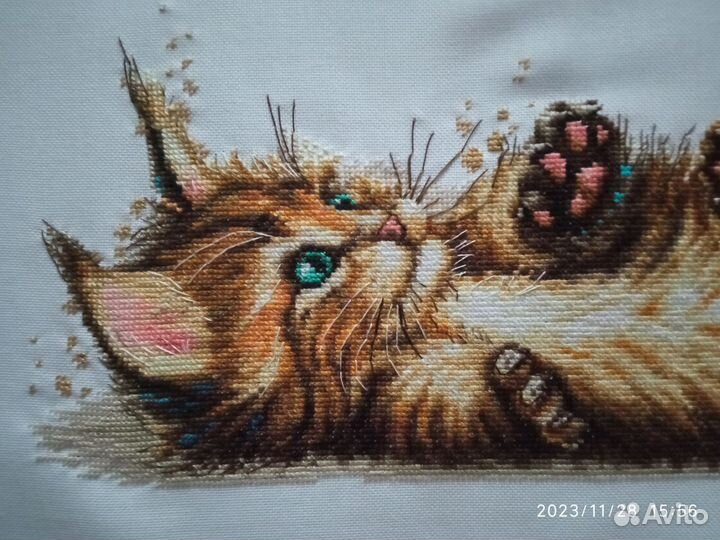 Картина вышитая крестом 