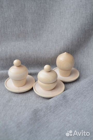 Детская деревянная посуда