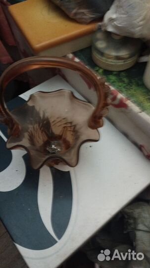 Ваза цветное стекло