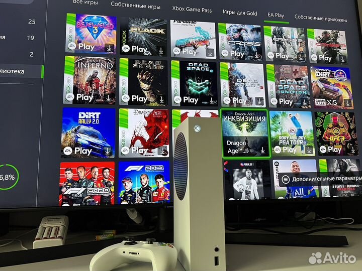 Xbox Series S + 450 игр / game pass 1 мес