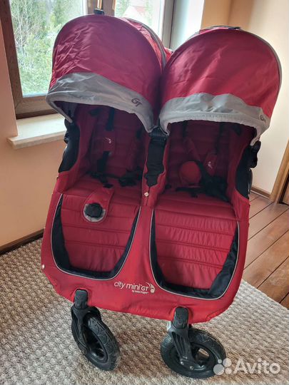 Прогулочная коляска для двойни бу