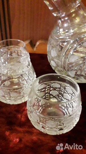 Графин с рюмками хрусталь пушка