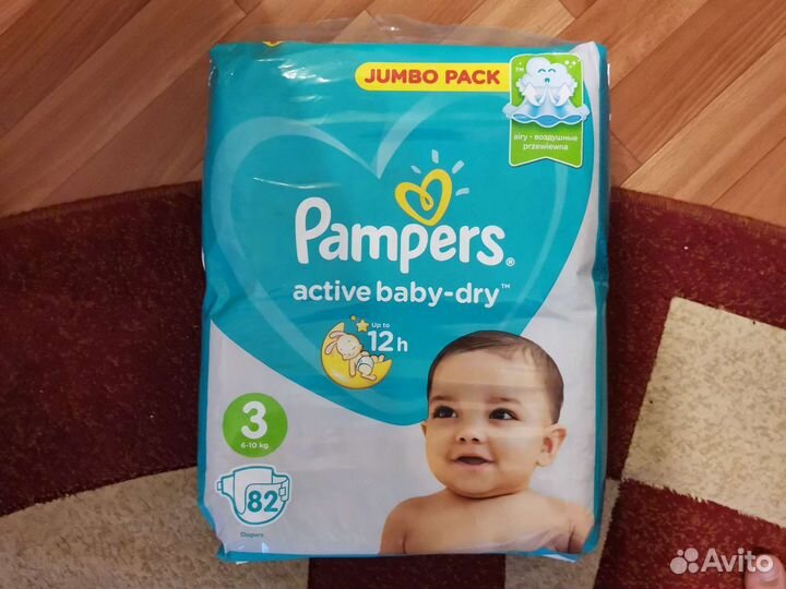 Подгузники памперс детские Pampers 3/ 82 шт