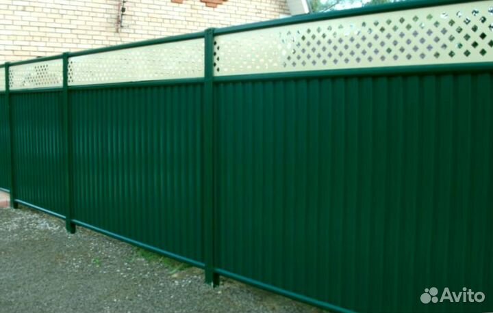 Забор из профнастила с доставкой